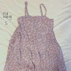 Old Navy Purple Floral Pattern Mini Dress Small